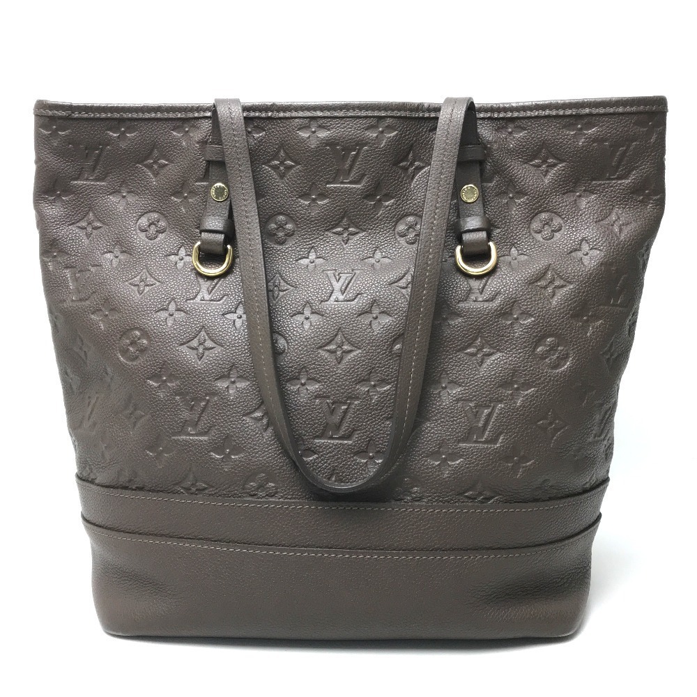 Louis Vuitton Monogram Implant Citadin PM Shoulder Bag Ombre Brown